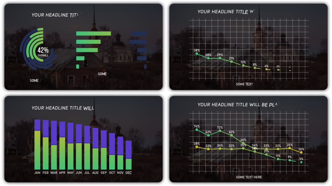 Data Visualization Slides with Rural Backgrounds