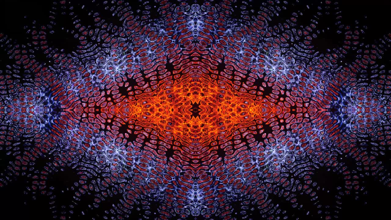 fondo de kaleidoscopio geométrico abstracto. patrón sin costuras de 4k. hermosa textura de mosaico de caleidoscopio