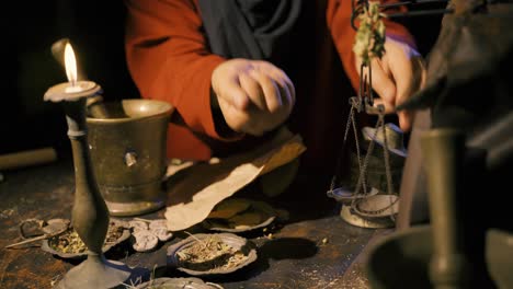 receta de la medicina tradicional.