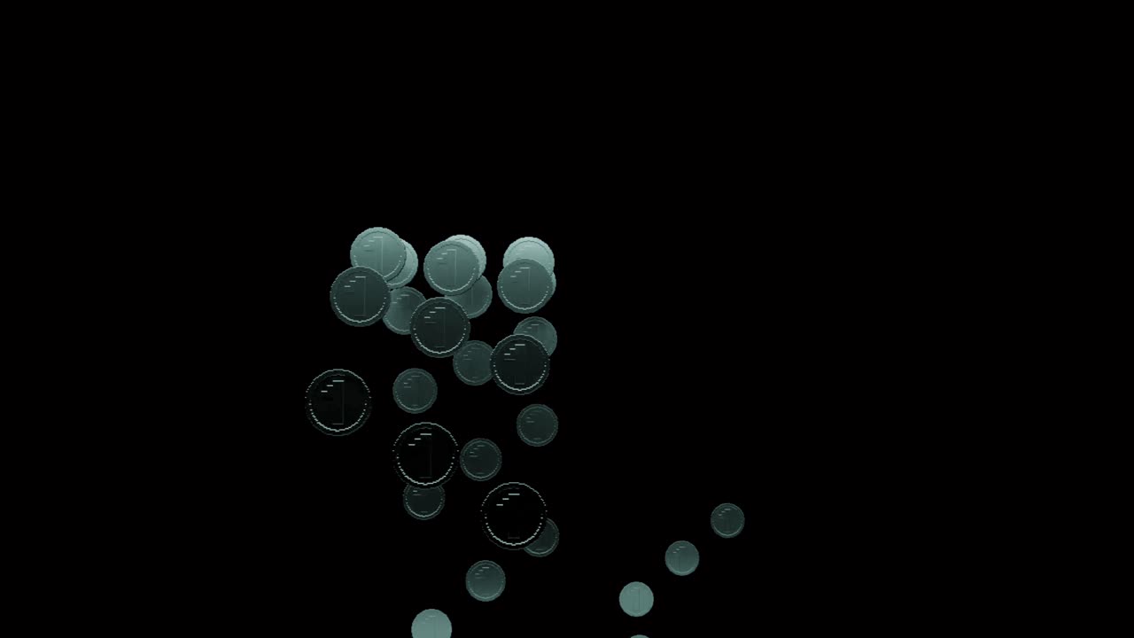 Animated Falling Euro Coins