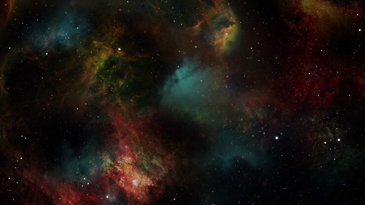 Universe filled with stars and nebula