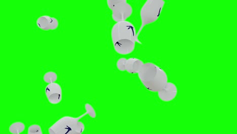 Grey-Goose-Signature-Cups-are-Falling-on-4K-Green-Screen-With-Alpha-Matte