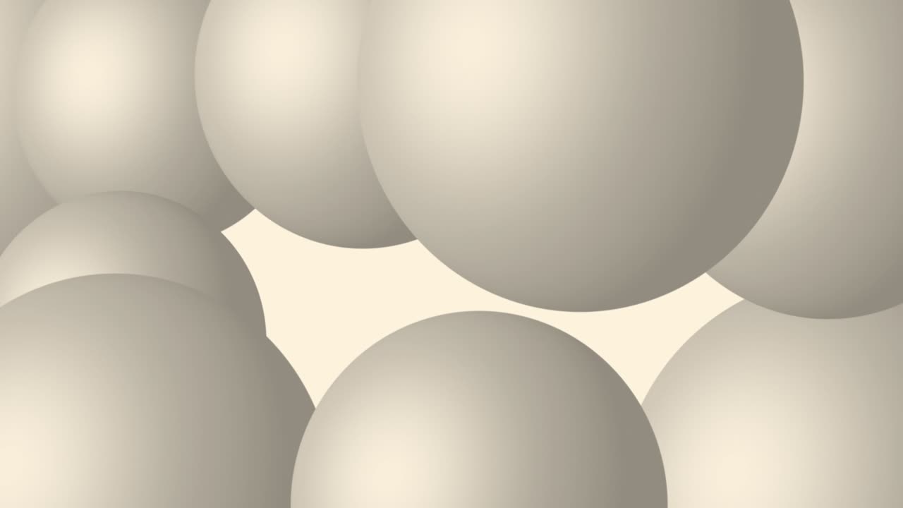 esferas blancas en 3d, fondo abstracto limpio.