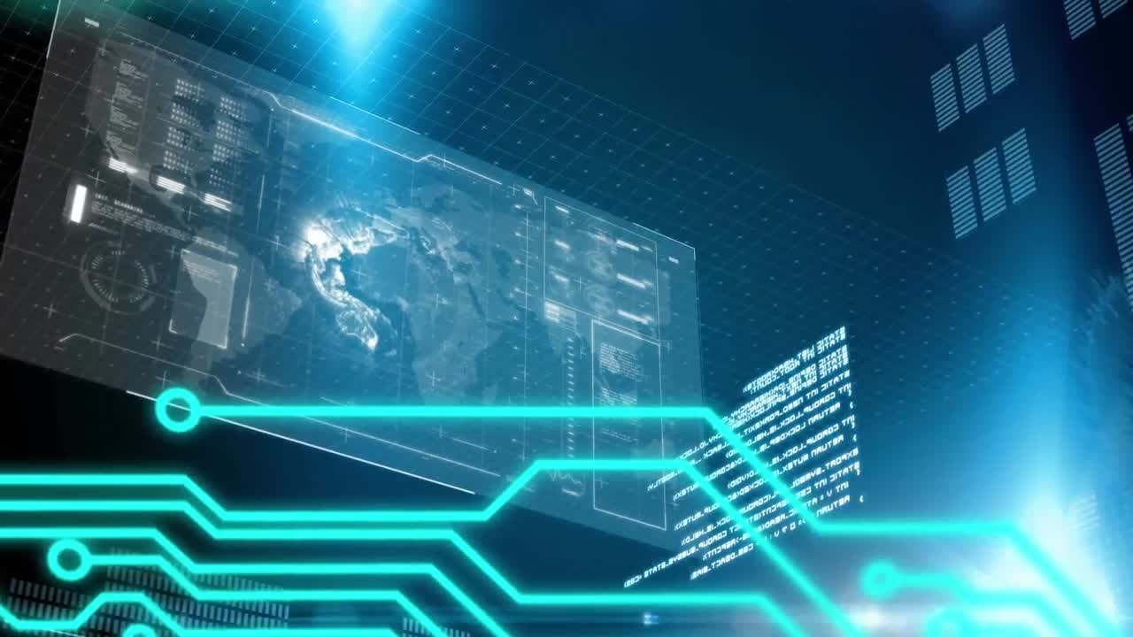 프로세서 회로판에서 데이터 처리의 애니메이션