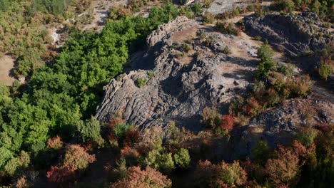 Harman-Kaya-Sanctuary-And-Dense-Forest-In-Autumn-In-Rhodope-Mountain,-Bulgaria