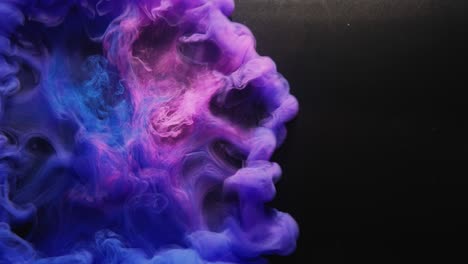 paint water blast logo reveal blue purple cloud