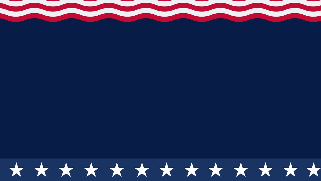Loopande patriotisk amerikansk flaggbakgrund med kant