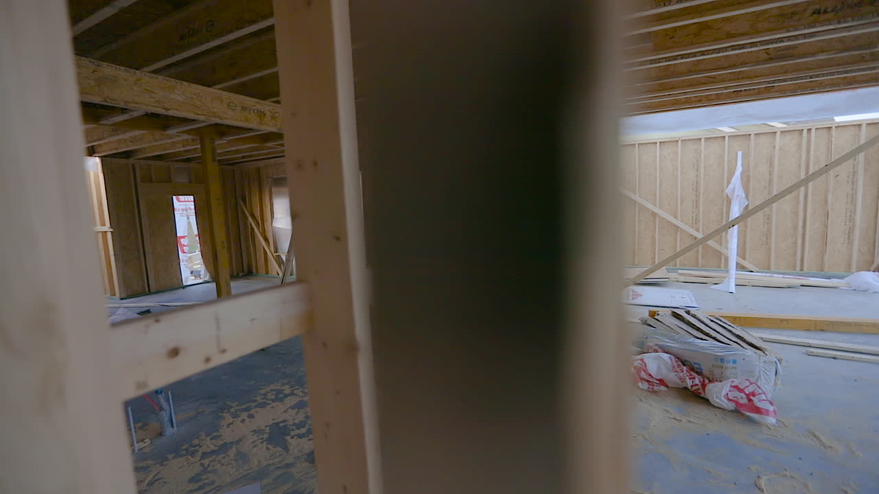 Casa di nuova costruzione - Panoramica sui montanti