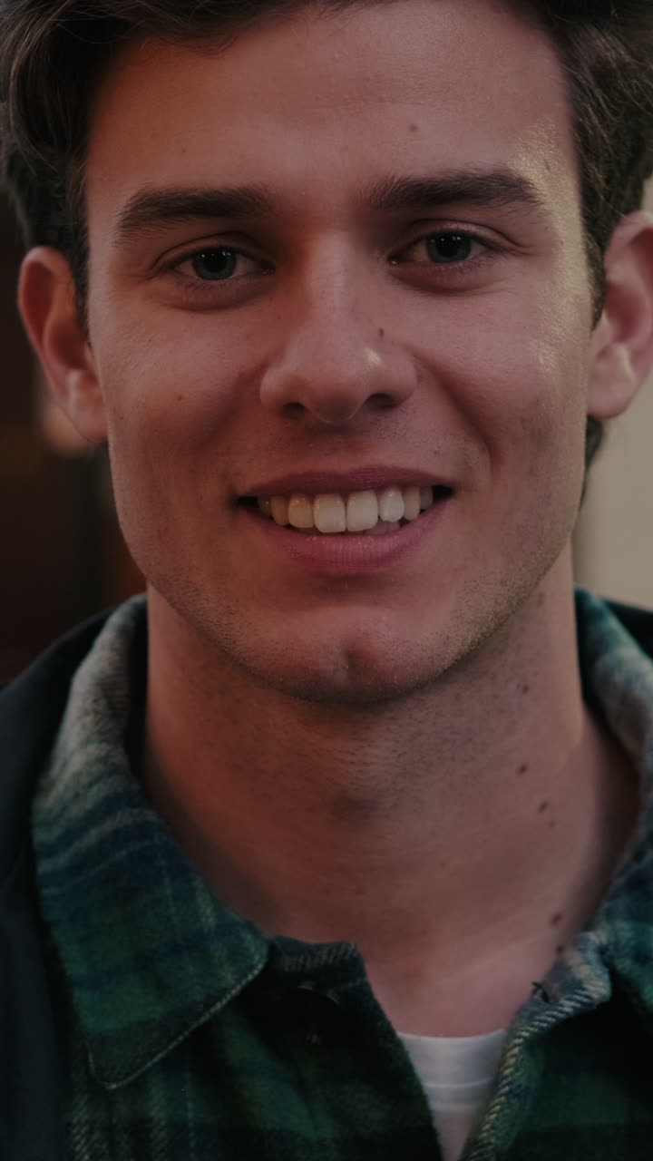 Happy Man Smiling in City Center, Seville