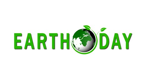día de la tierra. el planeta tierra en movimiento. el mapa del mundo sobre fondo blanco. video en 4k
