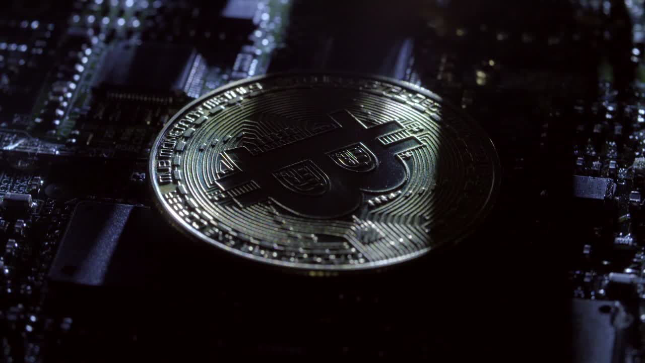 컴퓨터 회로 기판의 casascius 비트코인