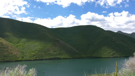 a shot of strawberry reservoir near salt lake city, utah