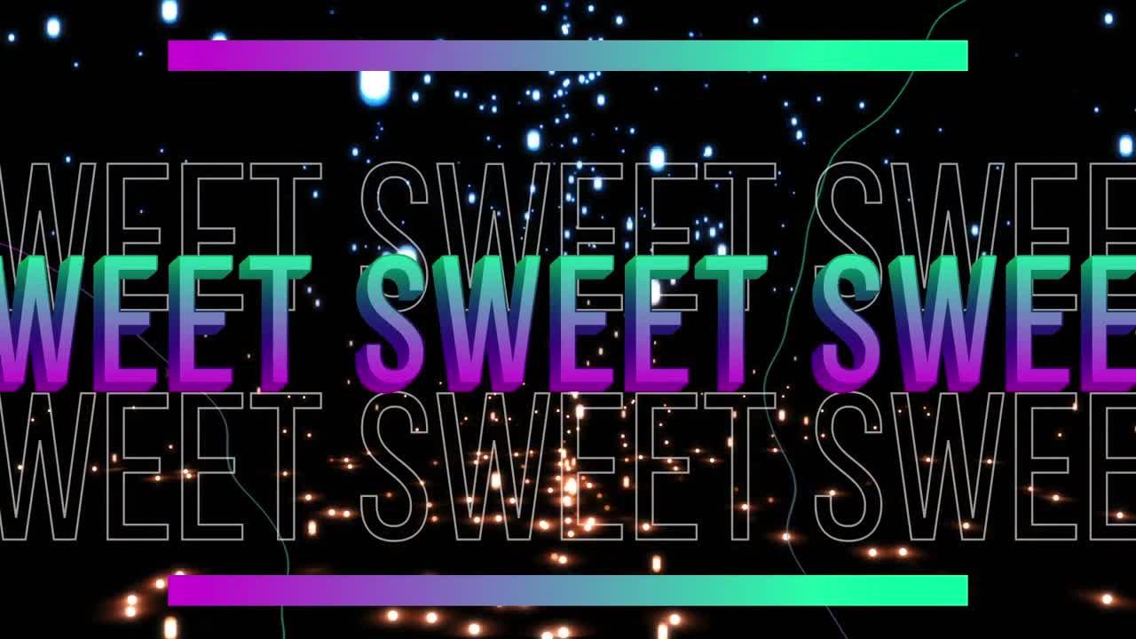 빛나는 움직이는 불빛 위에 달 ⁇ 한 텍스트의 애니메이션