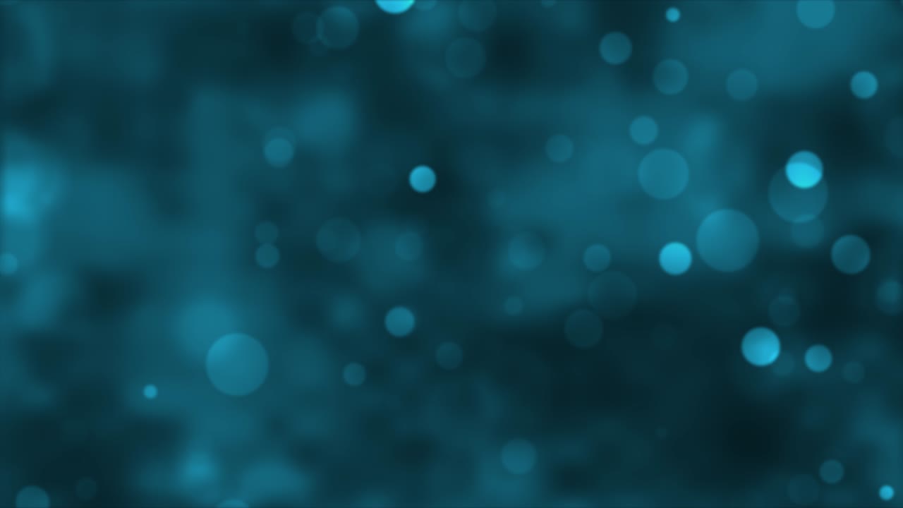 Abstract Light Blue Bokeh Lights Seamless Loop. Festive background.