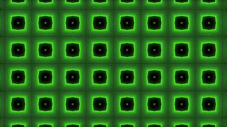 Green color Pattern gothic design animation motion graphics