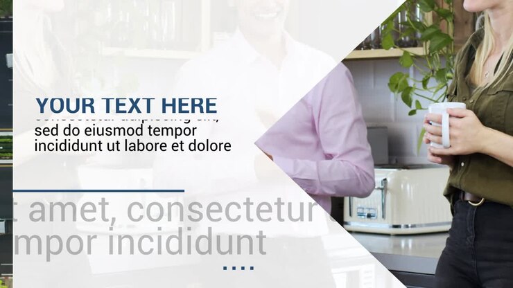 Business Presentation Slides with People and Data