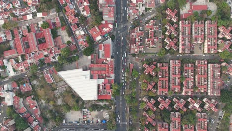 high-angle views of apartment complexes in coyoacan, mexico city