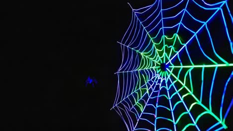 glowing spider web decoration