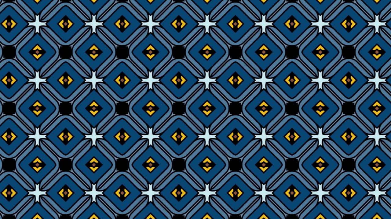 Animazione di sfondo a schermo intero in loop di blocchi opachi azzurri che si muovono orizzontalmente su uno sfondo blu - Elemento di sfondo aziendale