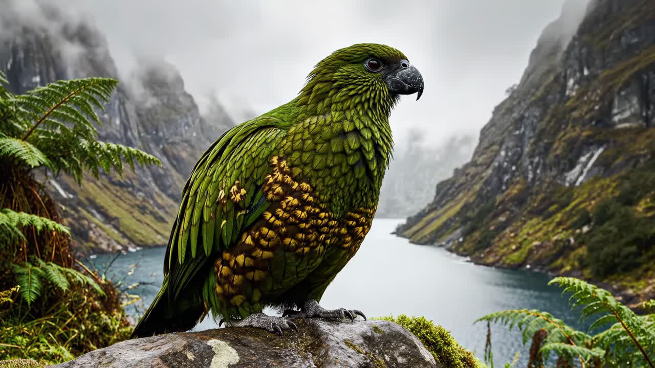 Kea in Fiordland National Park
