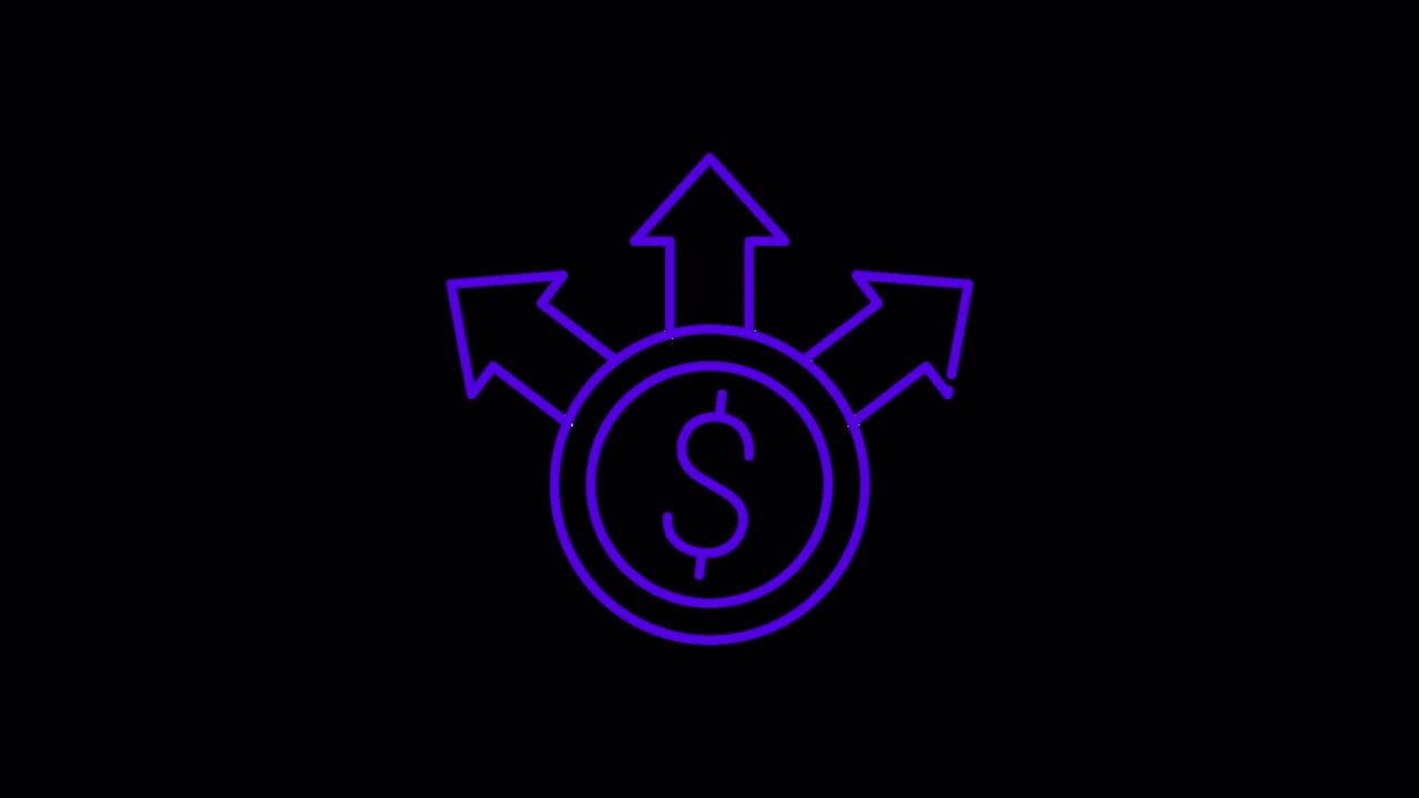 Financial Growth and Investment Concept Animation