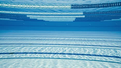 olympic swimming pool under water background.