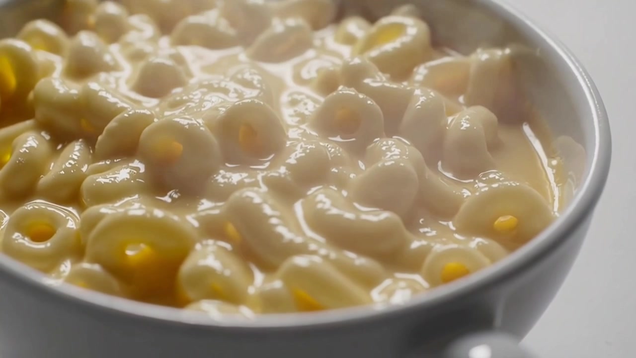 Ciotola fumante di maccheroni al formaggio cremosi