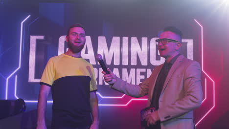 gaming tournament interview