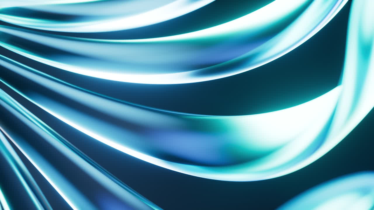 Abstrakt transparent glasblomst med neonlys, 3D-gengivelse