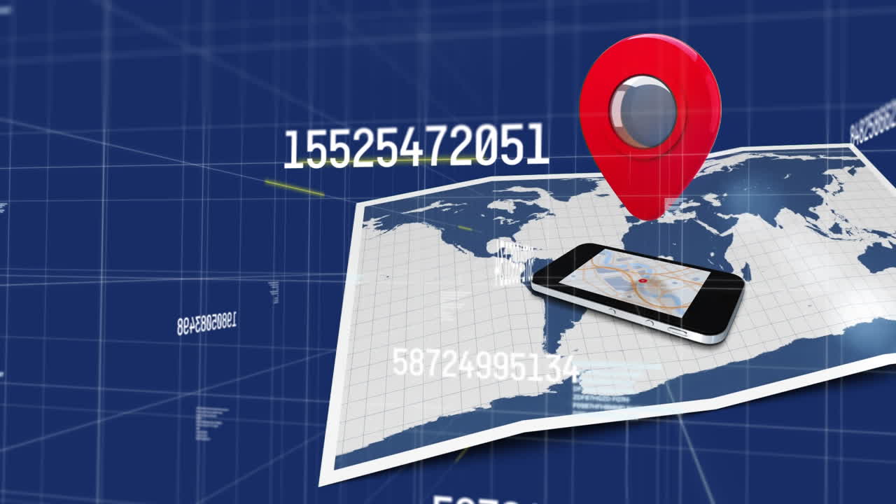 animación del procesamiento de datos científicos a través de teléfonos inteligentes y mapas