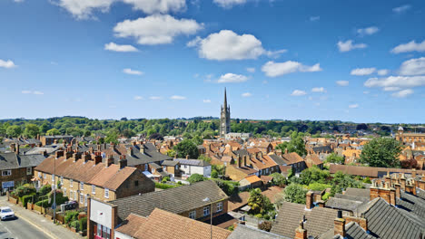 Sea-Testigo-De-La-Belleza-Medieval-De-Louth,-Lincolnshire,-En-Un-Vídeo-Aéreo