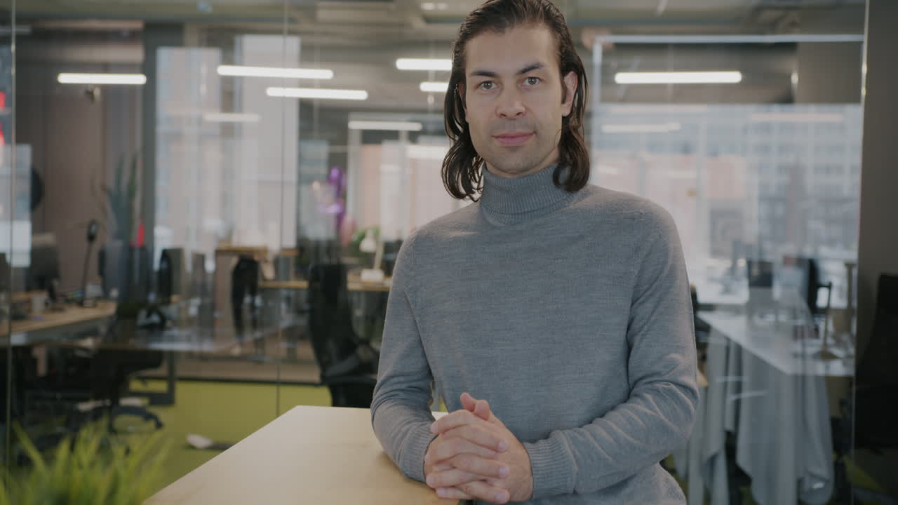 Man in Modern Office