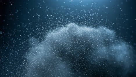 captivating particles in motion: a serene journey through ethereal clouds of dust and light, creating a dreamlike atmosphere in vibrant particulate display