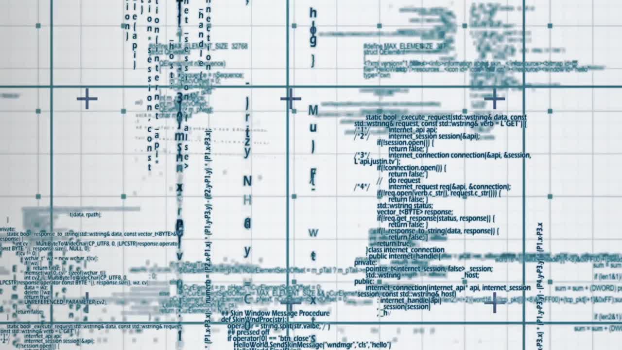 animación digital de la matriz