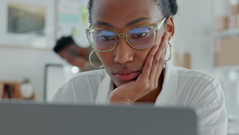 logistics business black woman on laptop