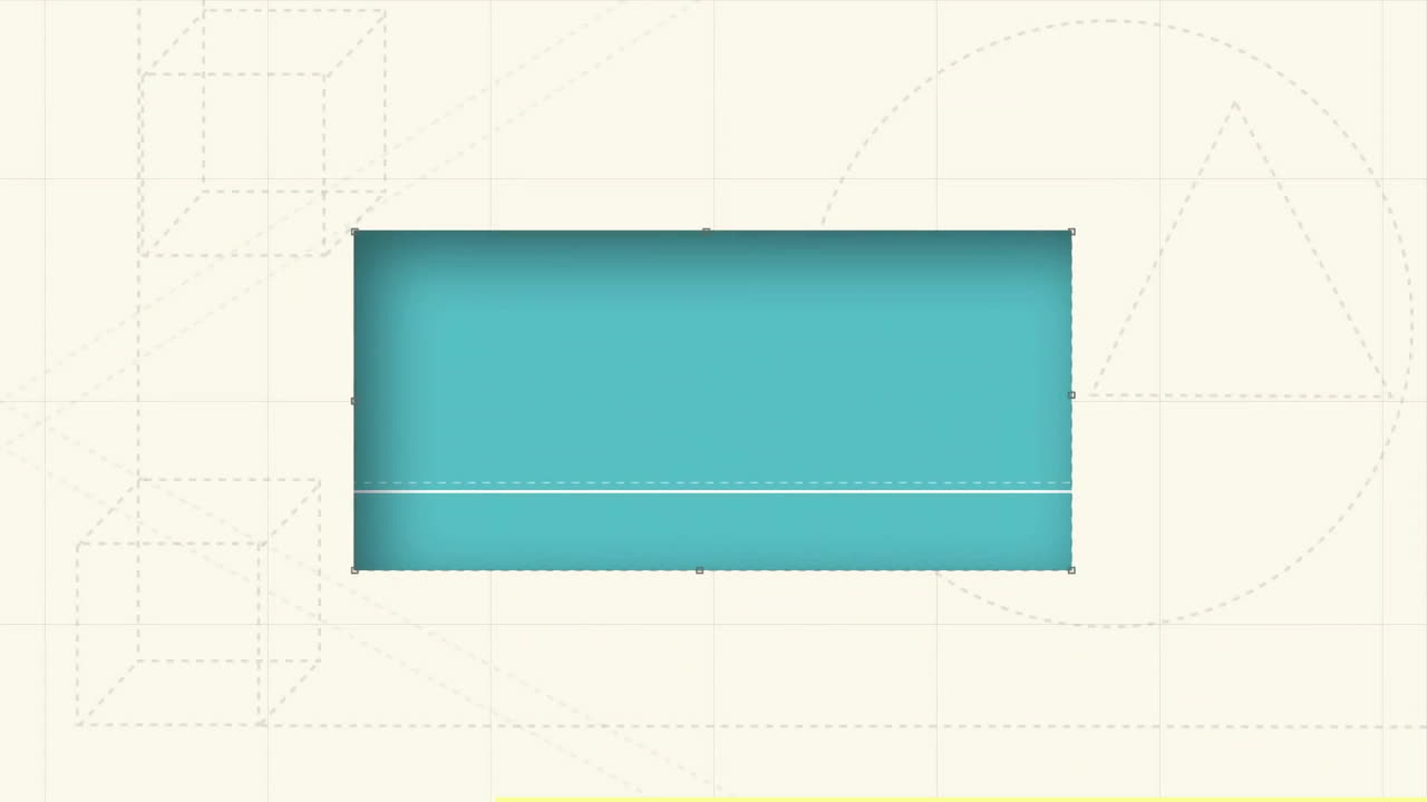 Animation of shapes moving on beige background