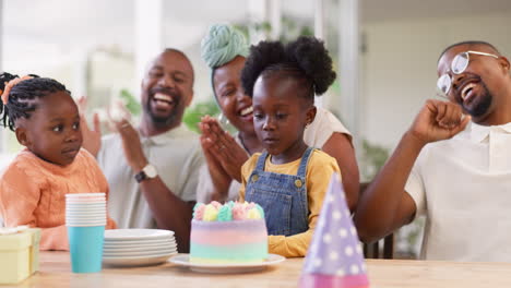 Birthday,-children-party-and-applause