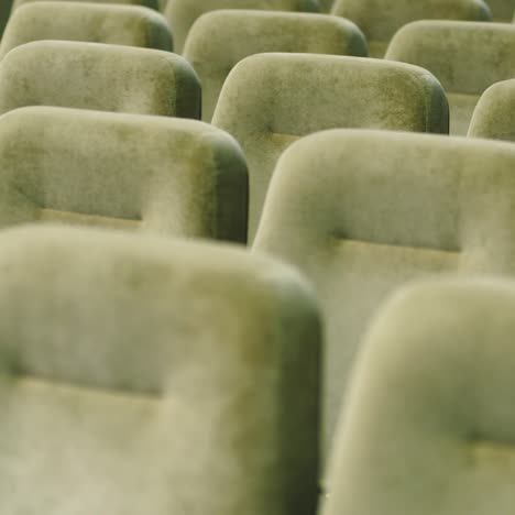 rows of empty seats in the cinema