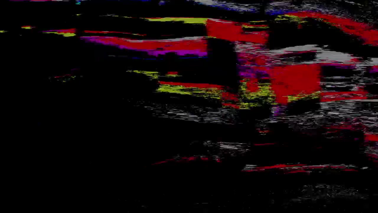 Effetto Glitch Digitale Astratto con Colori Vivaci
