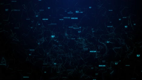 futuristic digital cyberspace particles cyber technology background big data analysis technology