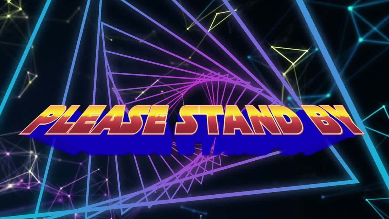 회전하는 모양으로 검은 공간 위에 서십시오의 애니메이션