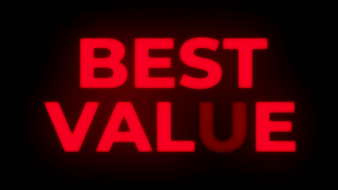 Best Value Text Flickering Display Promotional Loop.