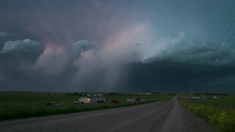 stormy rural landscape