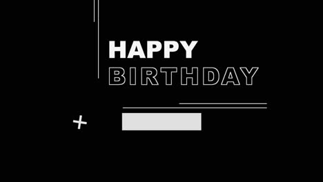 Feliz-Cumpleaños-Con-Líneas-Y-Formas-Geométricas-En-Degradado-Negro-De-Moda