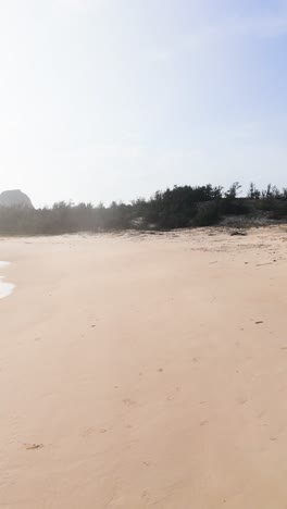 View of Bãi Tắm Hòn Choi Beach in the Morning.