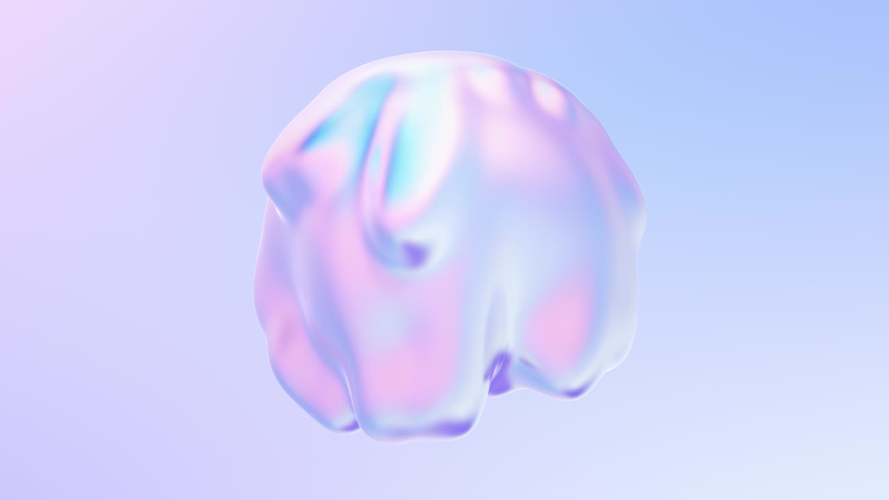 3d 액체 모양: 액체 표면의 유미한 파동과 움직임