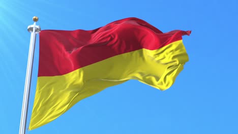 burgenland state flag, austria. loop