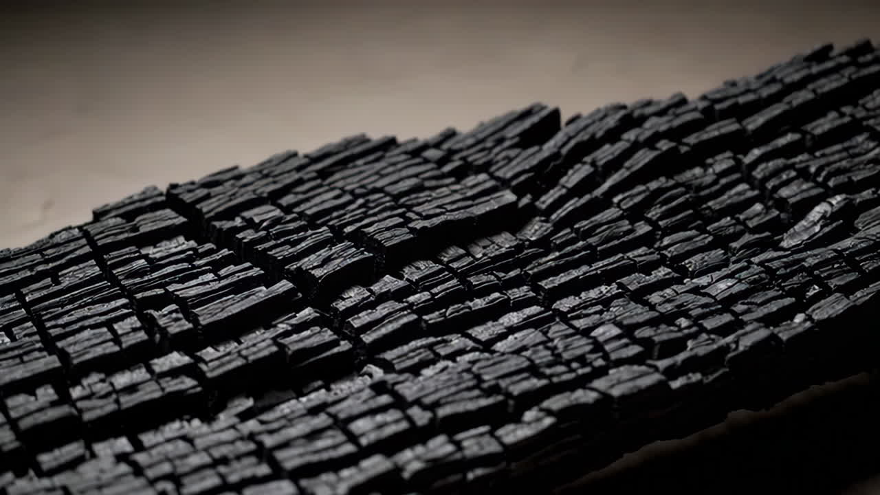 Charcoal Burnt Wood Texture