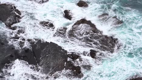 footage of beautiful blue ocean waves crashing the rocky shore at loch ard gorge 12 apostles coast and hinterland port campbell