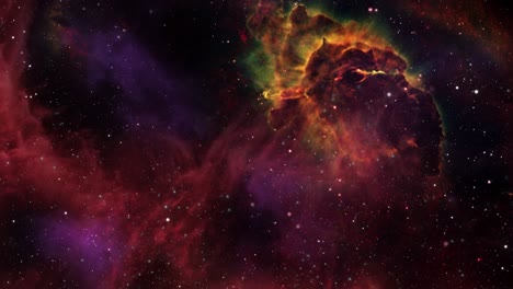 la belleza de la nebulosa roja en el universo 4k